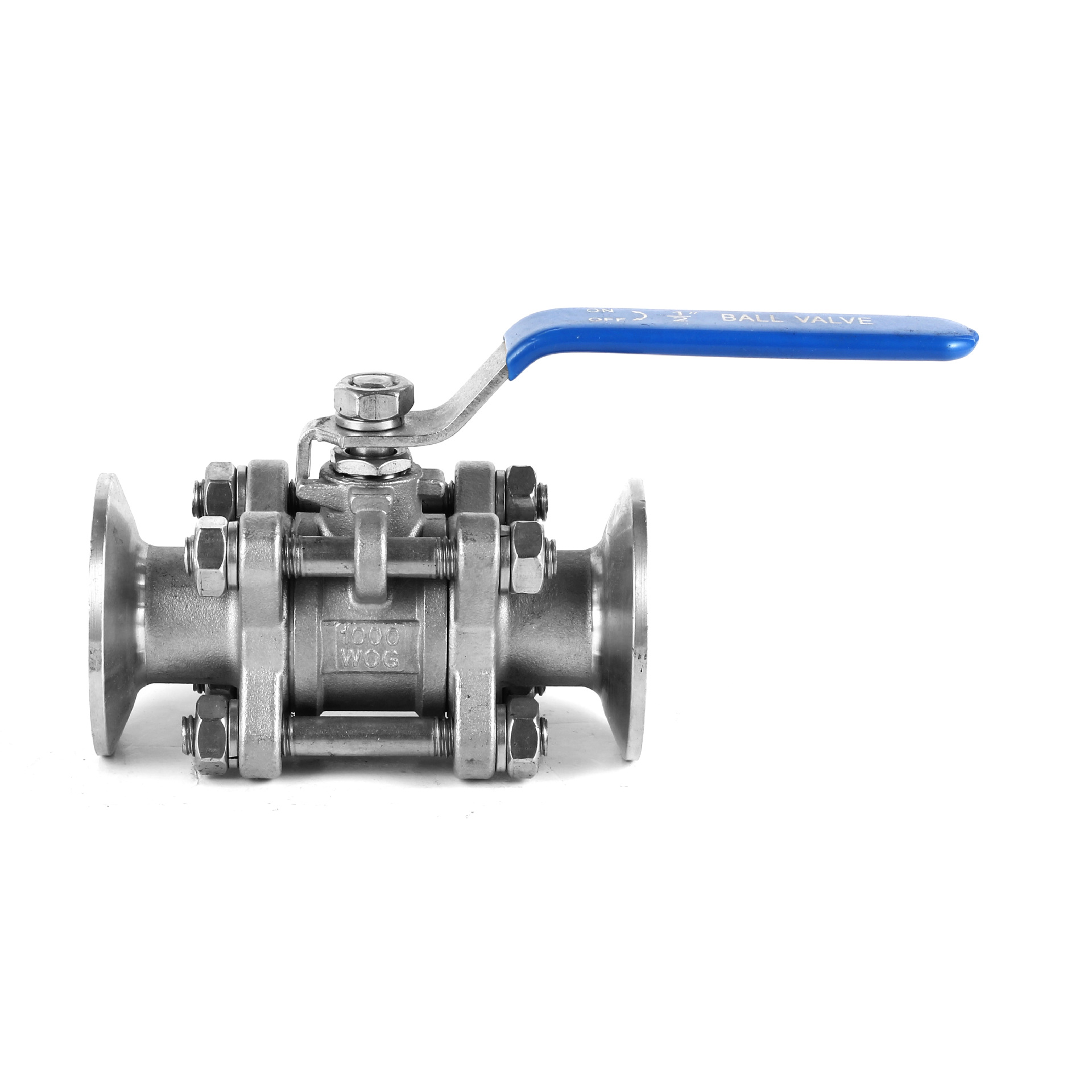 304不锈钢三片式快装球阀分大盘小盘304 stainless steel three-piece quick-install ball valve, divided into large disc and small disc