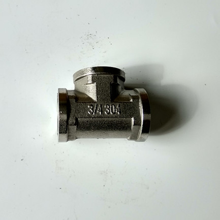 生产定做201内丝三通接头Production of custom-made 201 inner tube three-way connectors