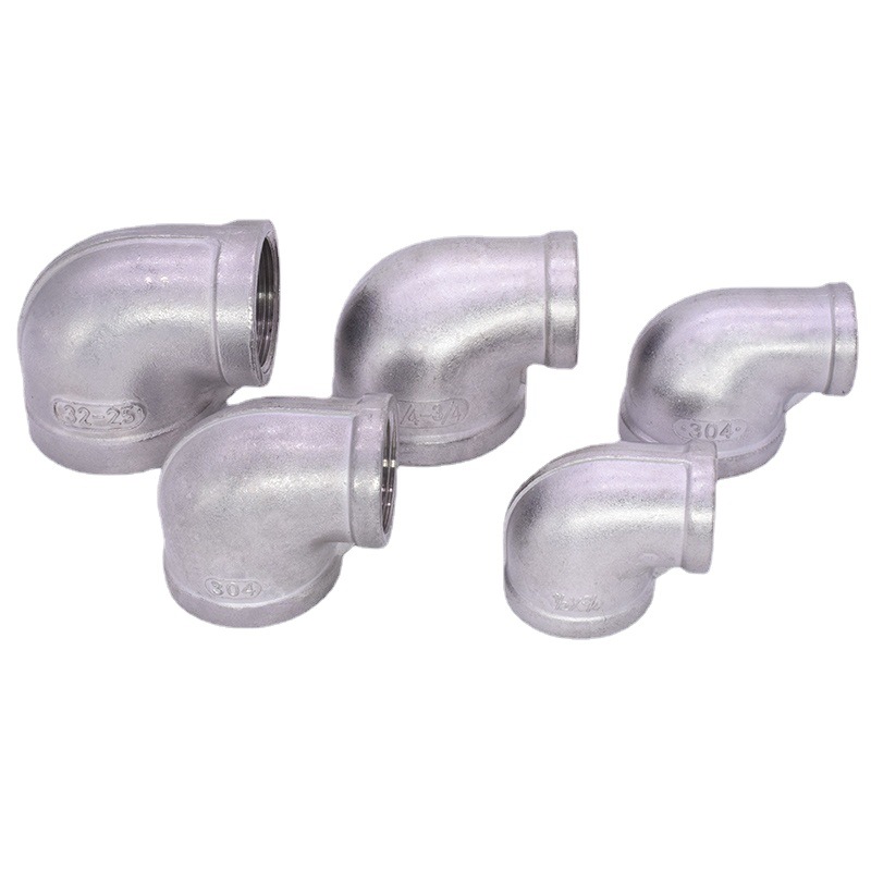 304不锈钢异径弯头丝扣变径内螺纹304 stainless steel reducer with threaded variable diameter internal threads
