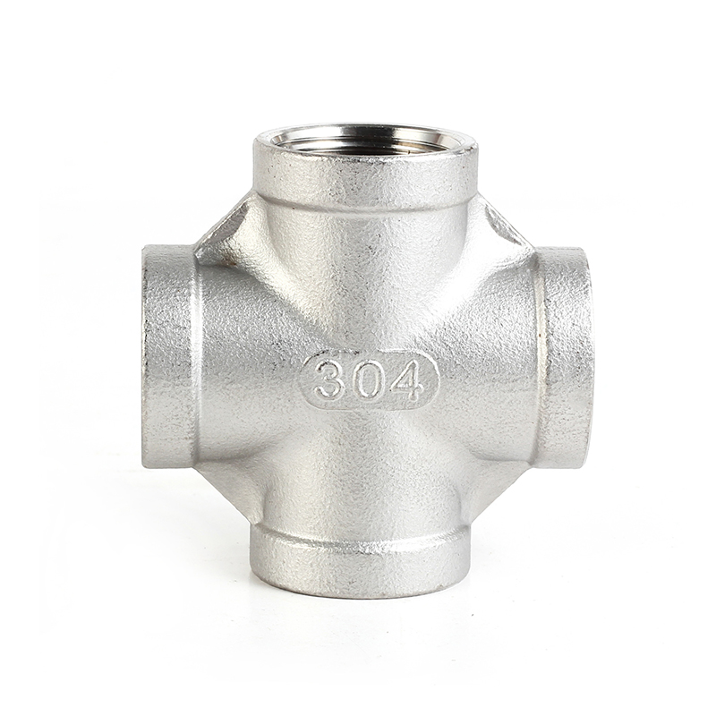 304 316不锈钢四通管接头304 316 stainless steel four-way pipe fitting
